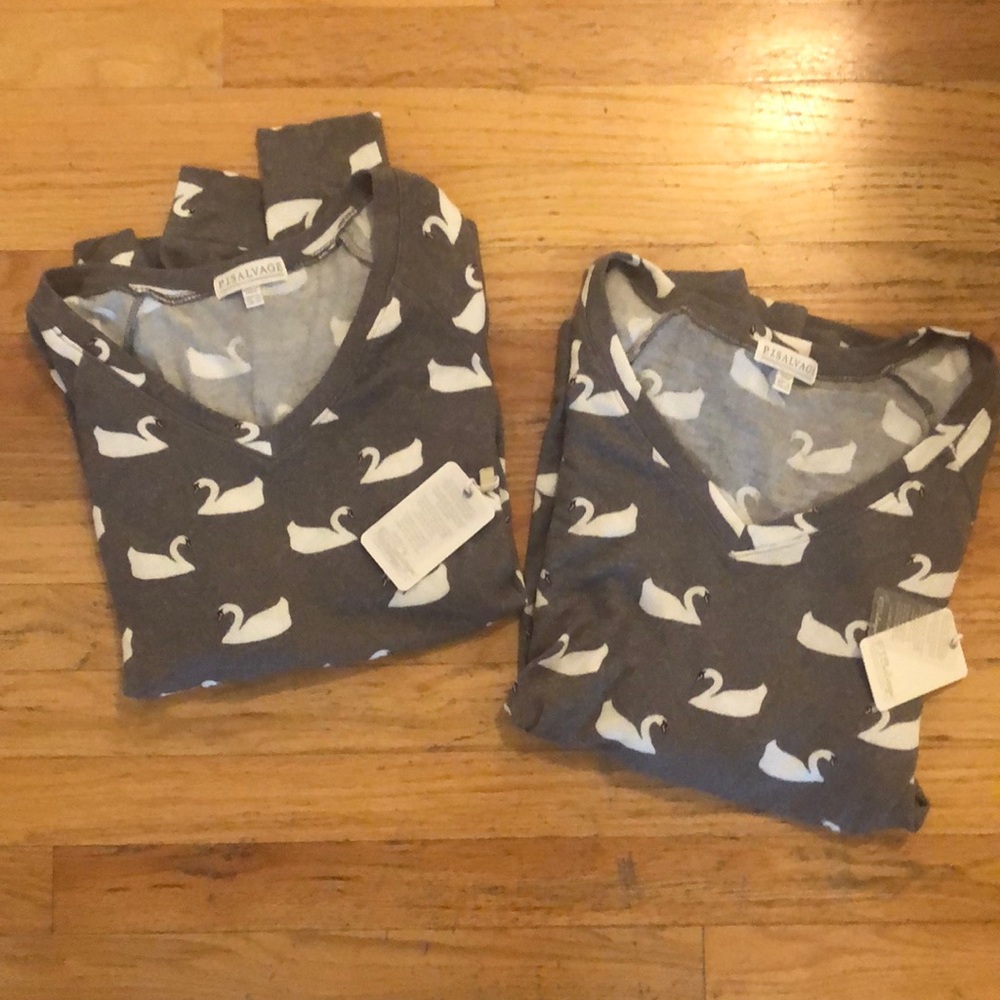 NWT PJ Salvage XS Swan Swan Lake PJ Top - Picture 3 of 4